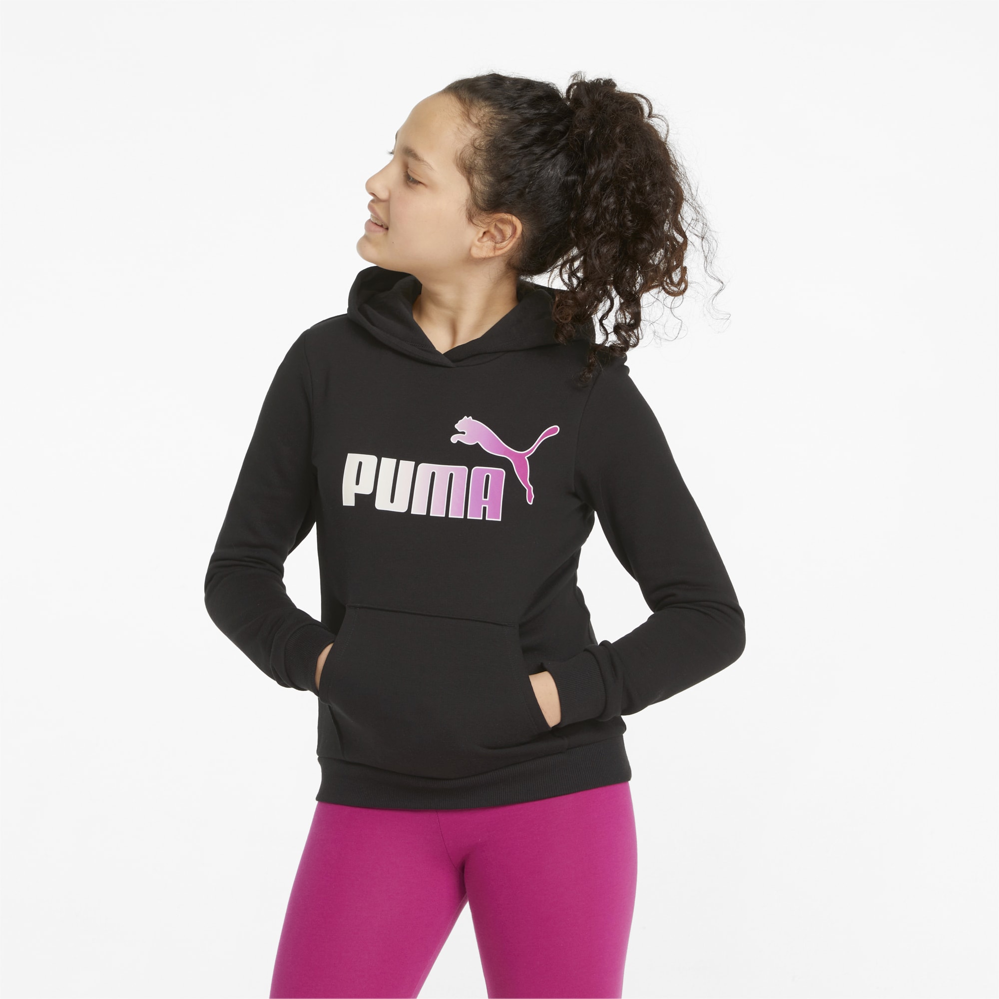 Pink puma best sale hoodie
